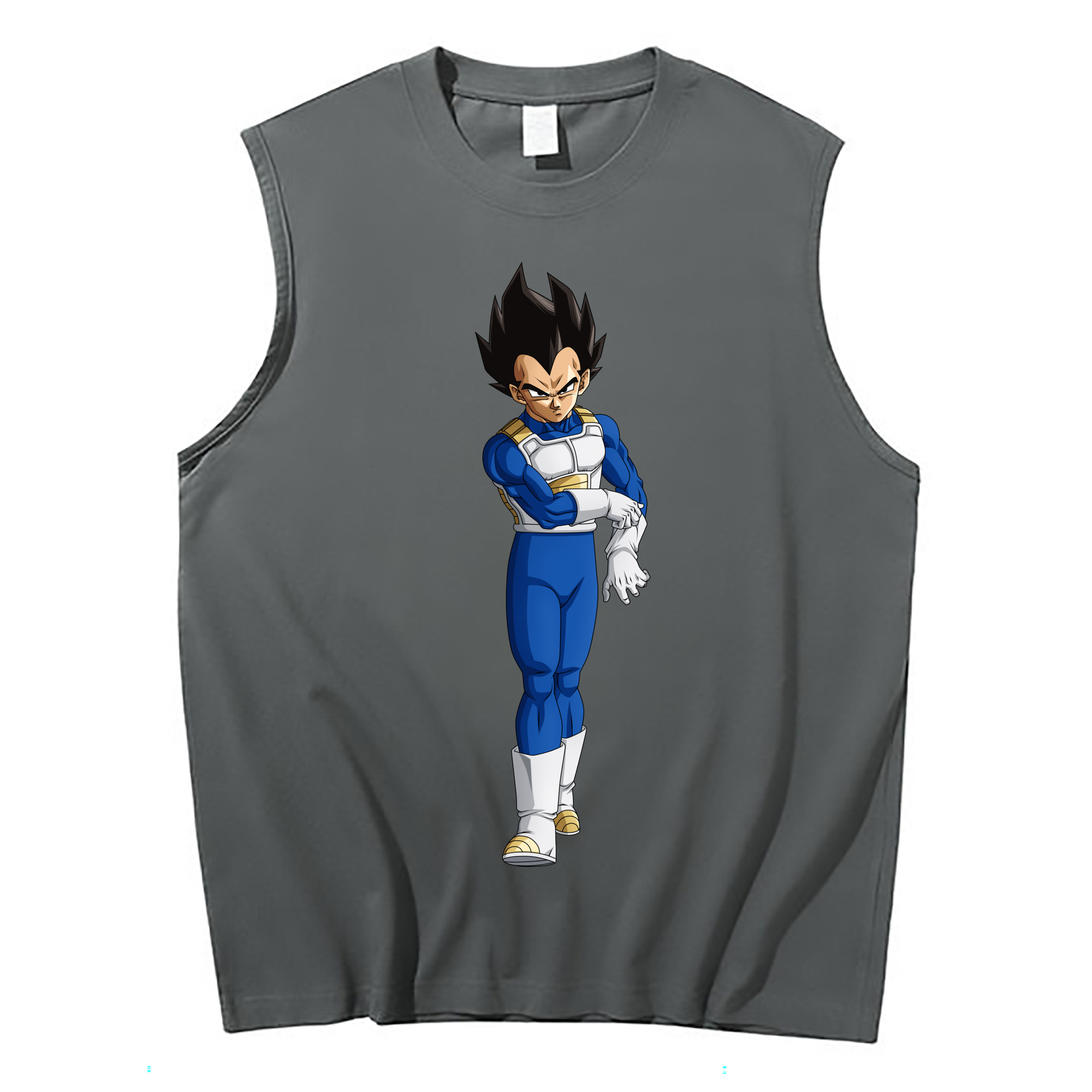 （画像用） ドラゴンボール ベジータ四世（Bejīta Yonsei）DRAGON BALL Vegeta IV コットン100％タンクトップ（フロントプリント）